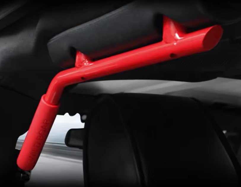 სახელური WRANGLER 2007-2017 სალონის წითელი ლითონის, უკანა (კომპლექტი)